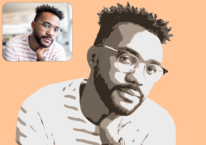 Create unique vector illustration such as portraits by Alenaarnoler ...