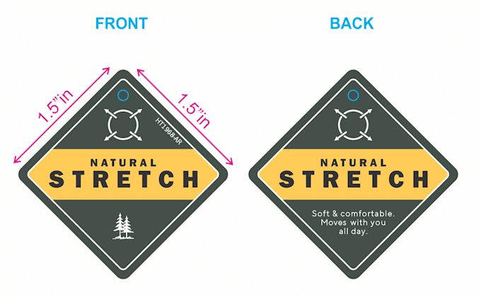 create hangtag, heat transfer label, cloth label design
