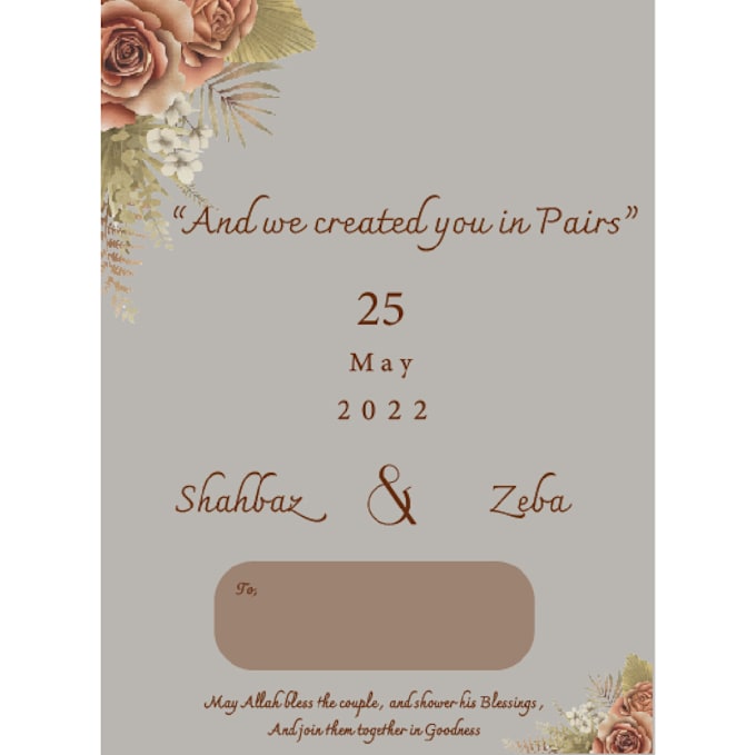 design a invitation card