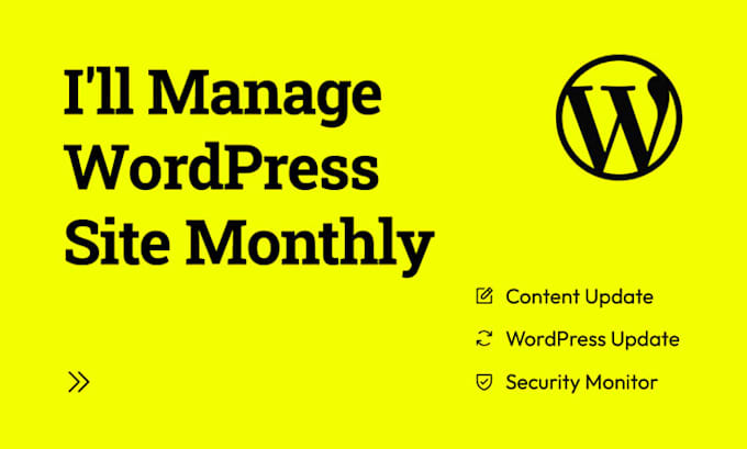 do monthly wordpress website maintenance, updates, and support