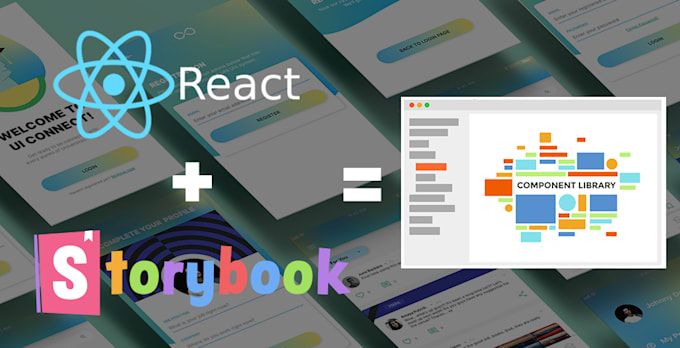 create react next components using stroy book