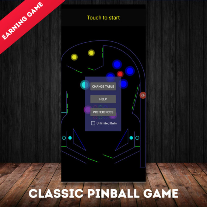 make classic pinball earning app for you