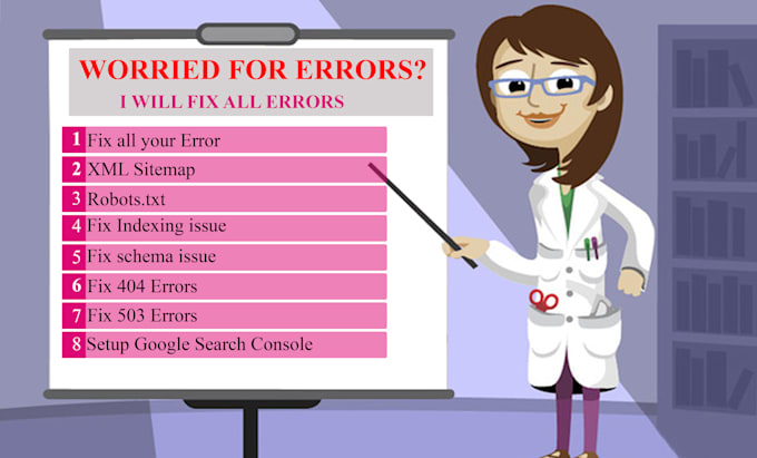 fix google search console errors, setup all webmaster tools