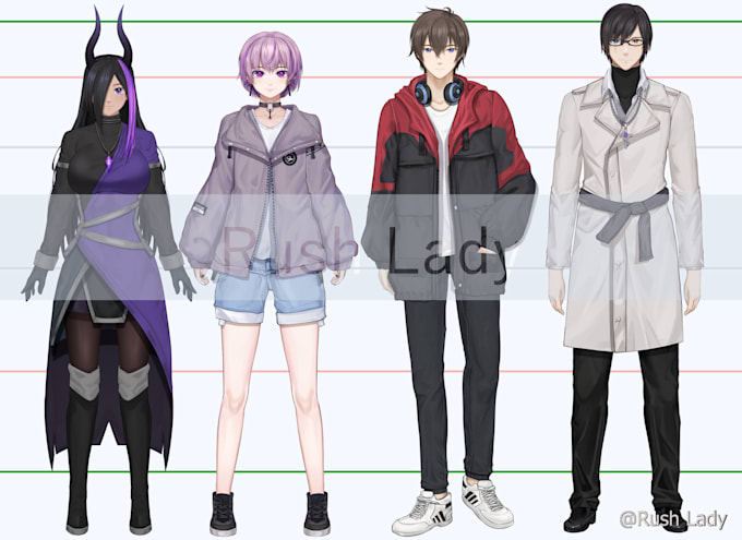 vtuber model design ready to rig