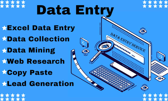 do fast data entry web research copy paste product listing