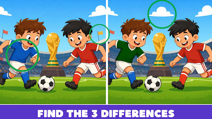 create custom spot the difference puzzles for mobile games and youtube