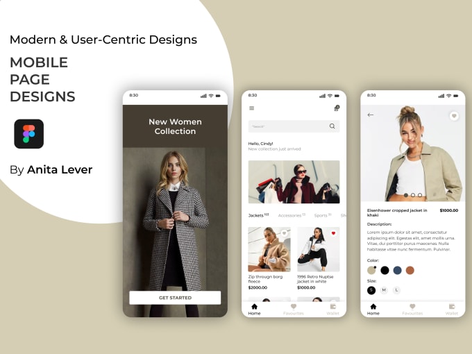 Design ui ux for mobile app and website design ui with figma by ...