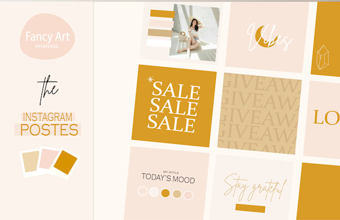 instagram post and story templates