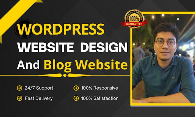 design wordpress website and create blog website