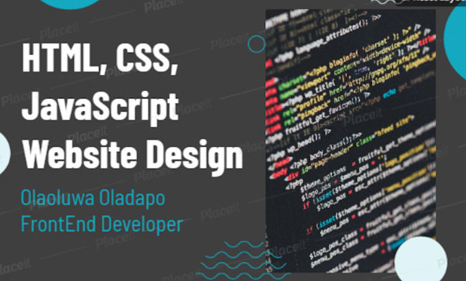 Design a web page using html and css and javascript by Holarmercy | Fiverr