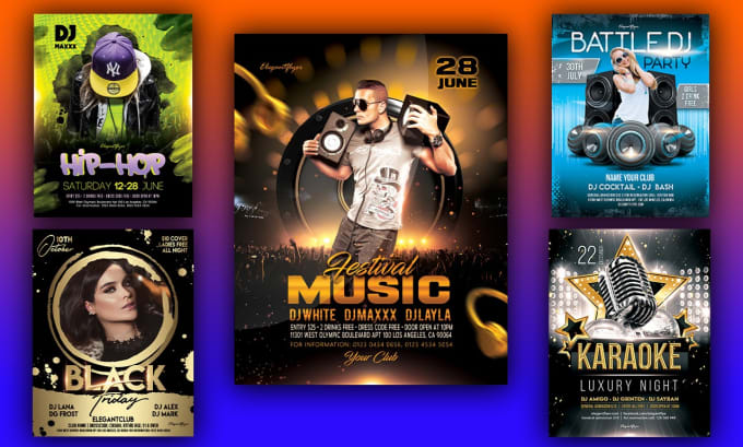 do sublime dj, concert flyer, club, party flyer for your events