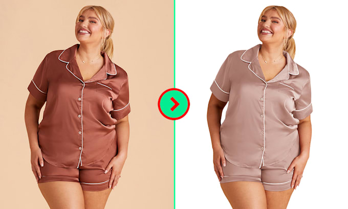 do images recolor, dress recolor, color correction
