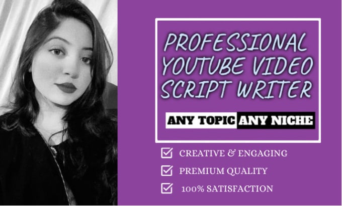 Hire a freelancer to be your professional youtube video script writer