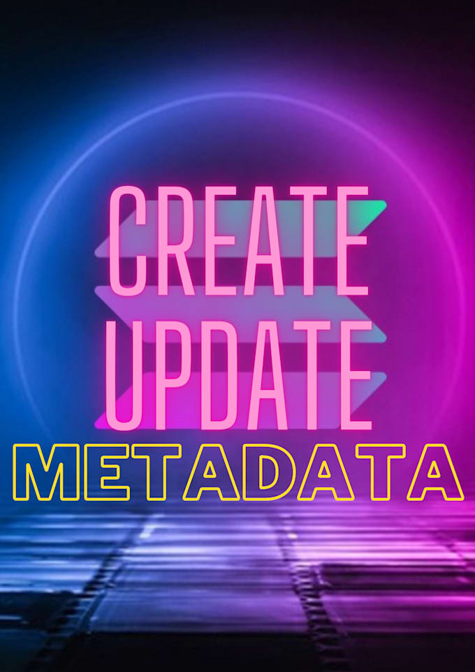 create or update a metadata for the solana nfts