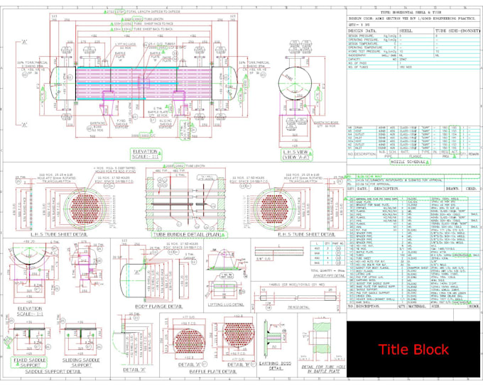 Make ga and fabrication drawing for your equipment with estimation