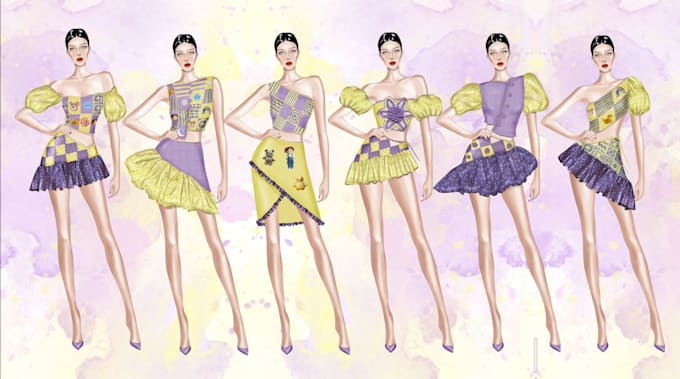 design stunning fashion illustration for you