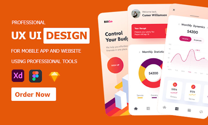Do ui ux design for your mobile app and website using adobe xd by ...