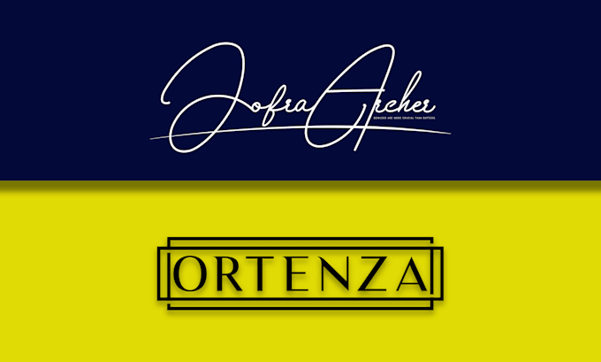 make creative signature and text based logo