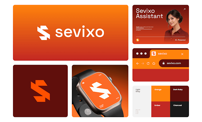 do minimalist logo branding kit, brand style guide and corporate identity