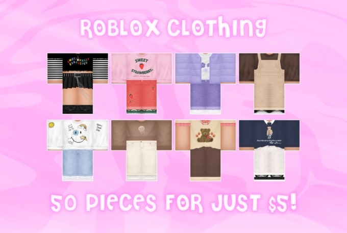 Send you 50 roblox clothes templates by Qtxmiau | Fiverr
