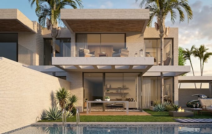 create photorealistic architectural renders for your luxury villas