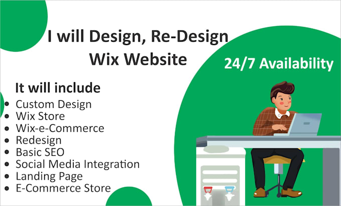 design or redesign a wix website or wix online store