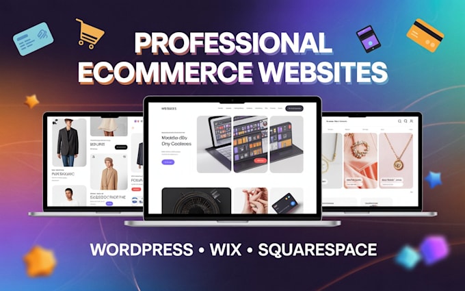 build professional ecommerce website or online store for startups and businesses