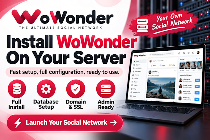install wowonder social network and setup your server