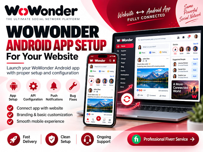 setup wowonder android app for your website