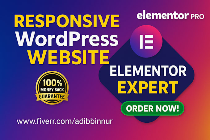 design, redesign, customize and clone wordpress website using elementor pro