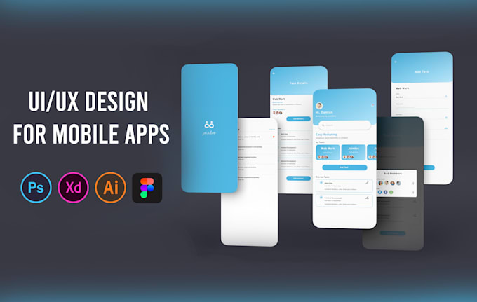 do mobile app UI design professional and creative