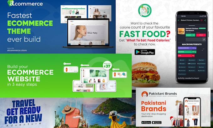 design event banners, promotional posts, and digital flyers