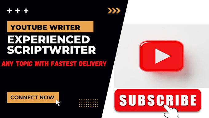 write a top notch script for your youtube channel
