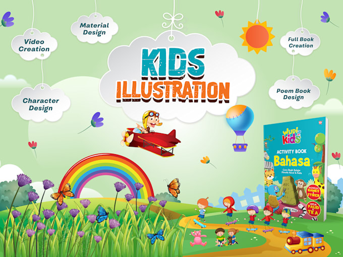 design kids illustration, books, video