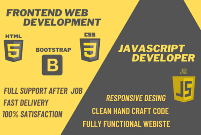 Do frontend development with javascript and react js by Aqiboot | Fiverr
