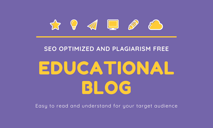 be educational article writer for your education blog