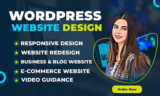 Build responsive professional wordpress website design or blog website ...