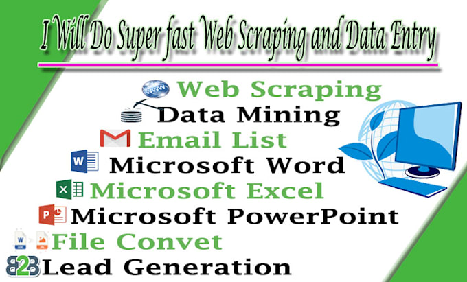 do web scraping data entry and lead generation