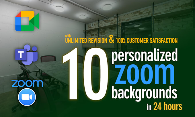 design 04 personalized zoom backgrounds in 24 hours