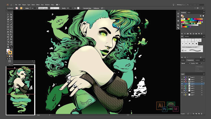 Do adobe illustrator, photoshop editing, indesign and vector graphic ...