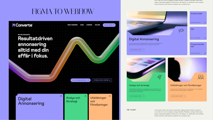 design, redesign a pixel perfect webflow website for you