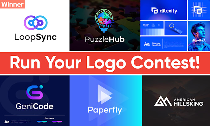run a business logo design contest with my expert team