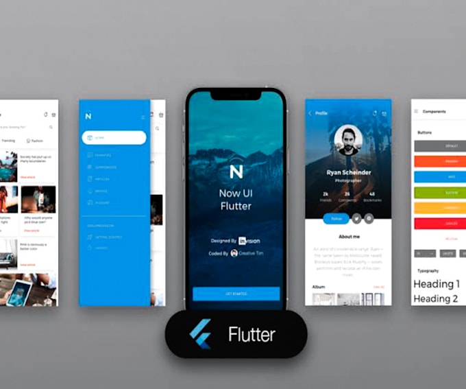 Create mobile application ui using flutter for android by Mr_steven ...