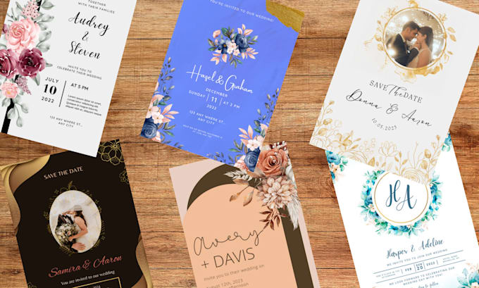 design an invitation card for your wedding