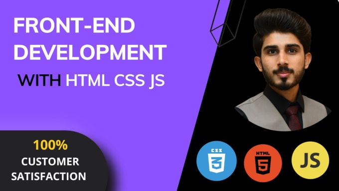 Do frontend web development in html,css javascript, react, next js by ...