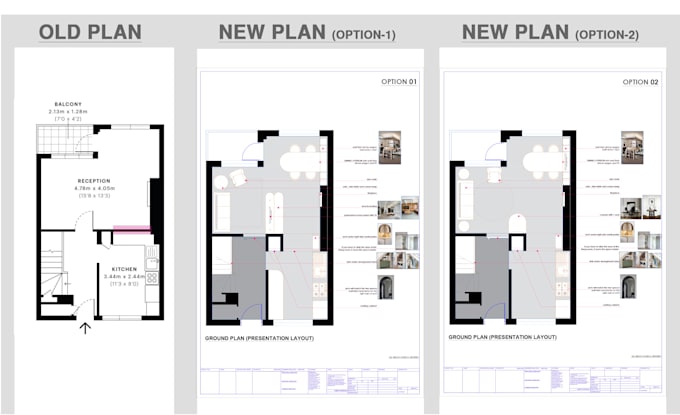redraw architectural 2d design in autocad