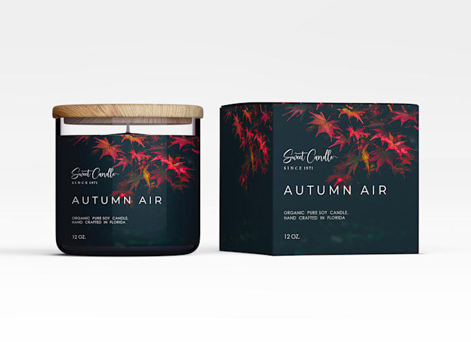 do a cosmetic packaging, cosmetic label, perfume label, candle label design