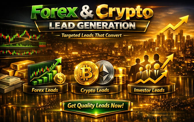 provide forex leads, crypto leads generation, investor leads