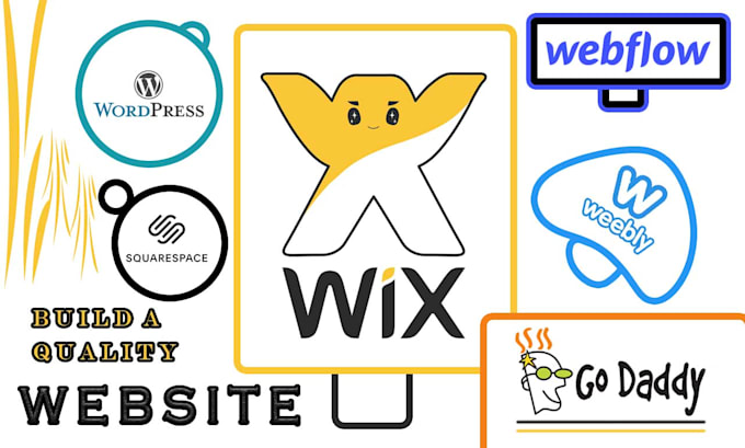 design a stunning website on wordpress, square space, wix