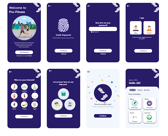 Create ui ux design for mobile app and website by Zohawaseem | Fiverr